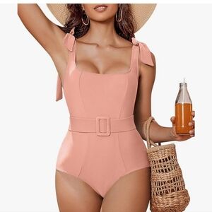 One Piece Light Pink Swimsuit NWT